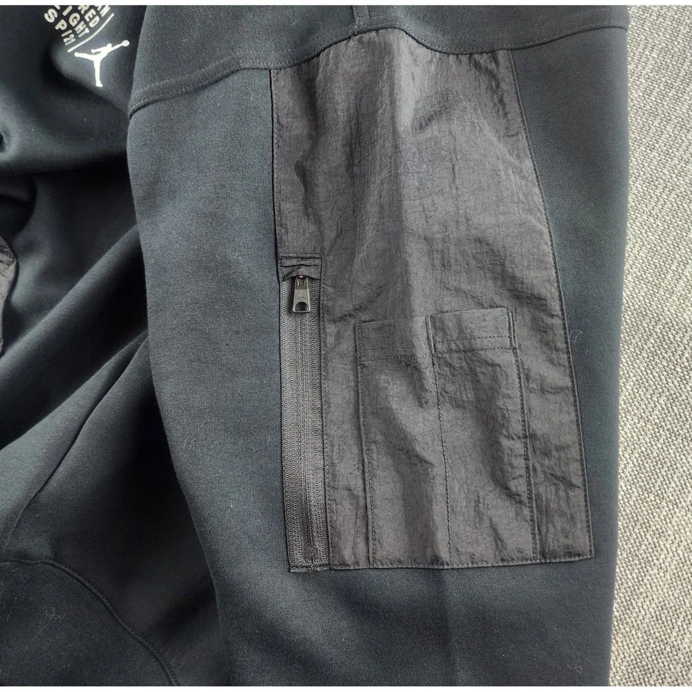 Jordan 23 Engineered Fleece Hoodie XL Black CZ8272-010 Jumpman NWT Oversized - Picture 12 of 13